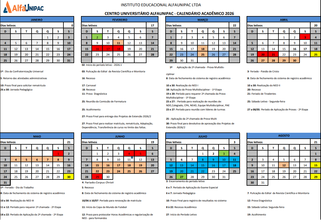 Calendário